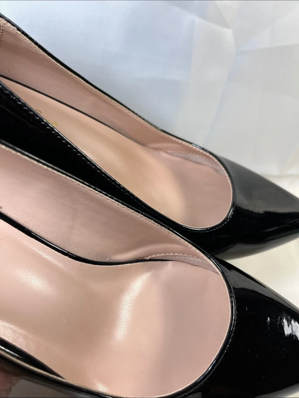 Black Patent Pointed-Toe Stiletto Pumps